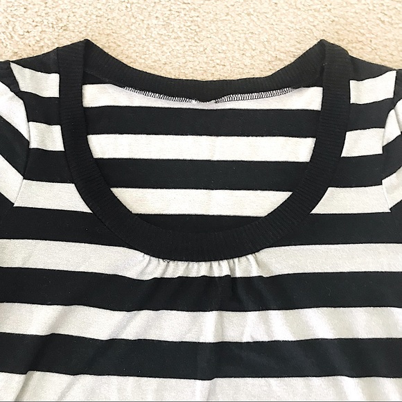 🆕🔥CHARLOTTE RUSSE REALLY CUTE FITTED BLACK&SILVER& SHORT SLEEVE SHIRT NWOT - Picture 5 of 6